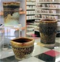 Click here for a larger image. Gas-fired cone 10 pottery by Chris Schwartz.