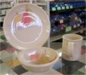 Click here for a larger image. Dinnerware by Merry Newcomer.