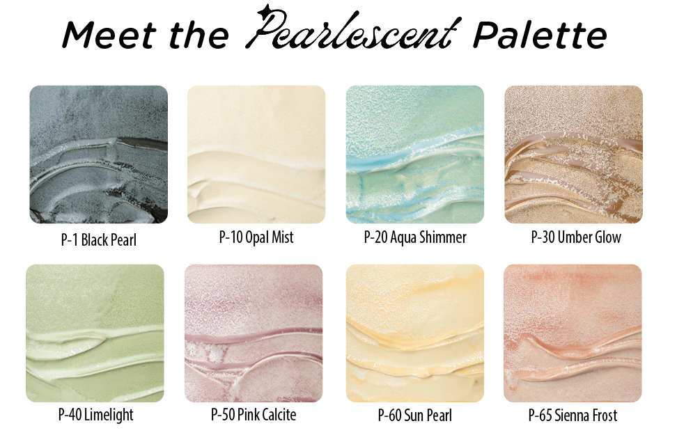 Pearlescent glazes