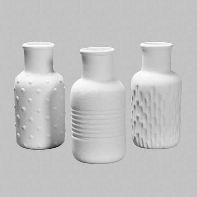 MB1556 Textured Bud Vases - set of 3