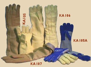 Leather and Kevlar firing gloves