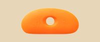 Xiem SCR1-O Soft Orange Silicone Potters' Rib