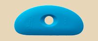 Xiem SCR3-B Firm Blue Silicone Potters' Rib