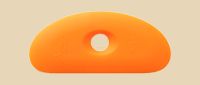 Xiem SCR3-O Soft Orange Silicone Potters' Rib