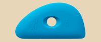 Xiem SCR4-B Firm Blue Silicone Potters' Rib