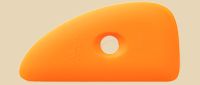 Xiem SCR5-O Soft Orange Silicone Potters' Rib