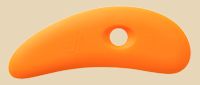 Xiem SCR6-O Soft Orange Silicone Potters' Rib