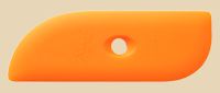 Xiem SCR8-O Soft Orange Silicone Potters' Rib